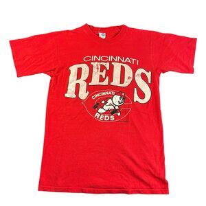 Vtg Artex Cincinnati Reds Baseball Medium T Shirt 1988 Authentic MLB USA Made